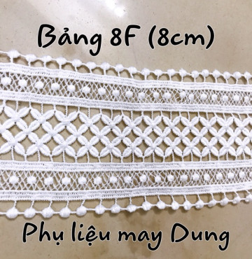 Thanh lý Ren bảng 8cm ren cotton