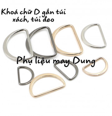 Thanh lý Khoá chữ D móc làm quần áo loại dẹp