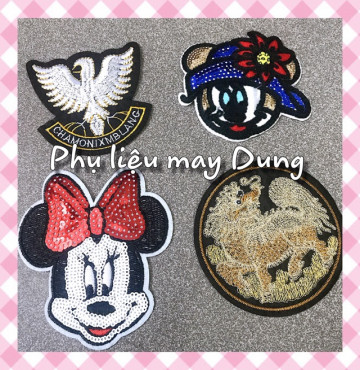 Dán ủi mickey/ đại bàng tồn kho