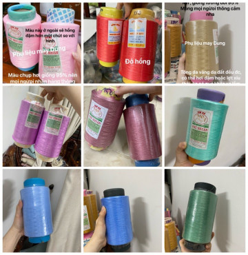 Chỉ tơ vắt sổ tồn kho loại 150 ống lớn ống 500gr