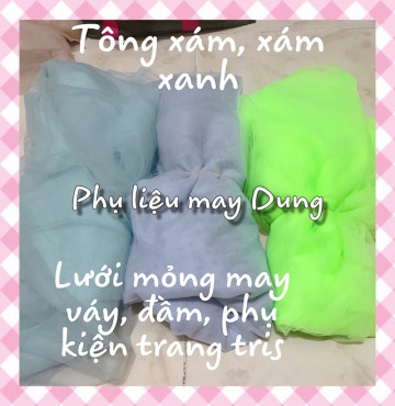 Lưới may đầm, váy, trang trí phụ kiện tồn kho