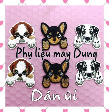 Thanh lý Dán ủi hình con chó nhỏ
