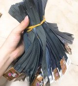 Bảng màu 8 Dây kéo HKK tồn kho 18cm may quần tây, bóp ví tông xám đậm