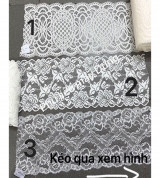 Thanh lý Ren thun màu trắng: giá 1 mét