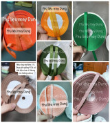 Thanh lý ruy băng gân bảng 1cm bảng màu 2