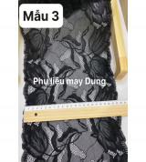 Thanh lý Ren thun bảng lớn màu đen: giá 1 mét