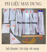 bộ thước vẽ may đường cong
