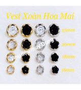 nút vest xoàn tồn kho hoa mai đủ size