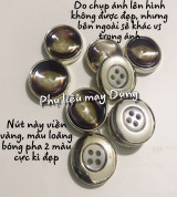 Nút 2 màu tồn kho pha loãng bóng viền vàng