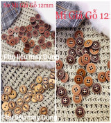 nút sơmi giả gỗ tồn kho size 12mm