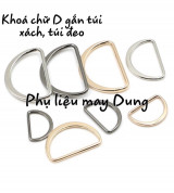 Thanh lý Khoá chữ D móc làm quần áo loại dẹp