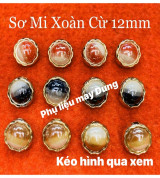Nút sơmi tồn kho xoàn cừ 12mm có đế chân