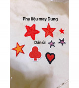 dán ủi ngôi sao/ trái tim nhỏ tồn kho