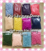 Hạt ngọc trai nhựa tồn kho 6mm đính quần áo, phụ kiện