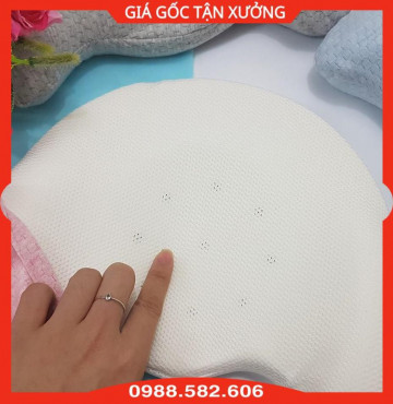 Gối Cao Su Chống Ngạt Uala & Rogo Cho Bé Sơ Sinh - Gối Chống Bẹt Đầu Cho Bé