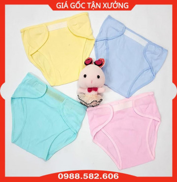 Combo 5 Quần Đóng Bỉm Minh Hoàng Chất Cotton Cho Bé Sơ Sinh Dưới 6kg