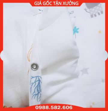 Gối Xô Sơ Sinh Dokma Cho Bé, Ruột Bằng Bông Tự Nhiên - Kích Thước 26x36cm - Loại 1