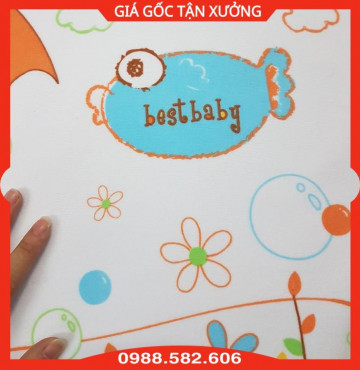 Chiếu Lót Trải Giường, Nôi, Cũi Cho Bé Nằm Best Baby - Kích Thước 58x76cm (Lớp Cotton - Nilon)