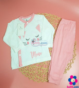 Bộ Sơ Sinh Dài Tay Moon Cài Lệch Dài Tay Chất Petit - MOON PETIT