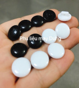 Thanh lý Nút tròn trơn đen trắng
