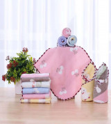 Khăn Lau Mặt Cho Bé Chất Xô Cotton 6 Lớp Cực Xinh