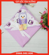 Chăn Mũ Carter 2 Lớp Cotton Cho Bé, Chăn Ủ Có Mũ Carter