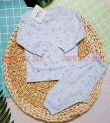 [Mio Cotton] Bộ Quần Áo Dài Tay Miomio Cho Bé Sơ Sinh Chất Cotton Mềm Mại Size 1M, 3M