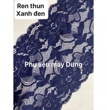 Thanh lý ren thun xanh đen bảng 17cm