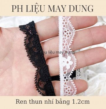 Thanh lý ren thun hoa nhí bảng 1.2cm ( giá 2 mét)