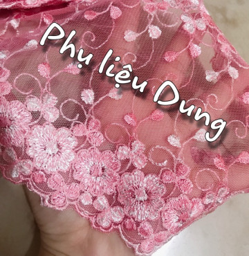 Ren chỉ hồng baby tồn kho bảng lớn 17cm: bán 1 mét