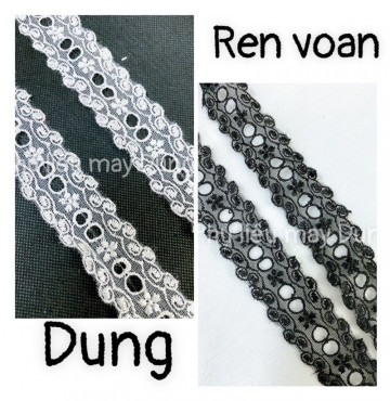 ren voan 2 lỗ mỏng tồn kho bảng 2.5cm