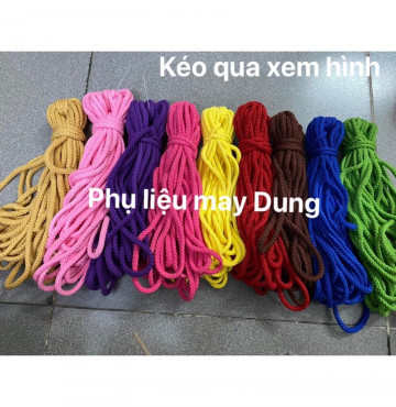 Thanh lý dây rút balo, quần áo: 1 bó 8-9m