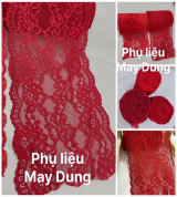 Thanh lý ren thun bảng lớn tông đỏ