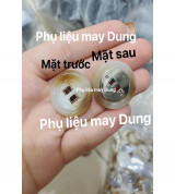 nút vest trắng sọc cafe 2 lỗ tồn kho