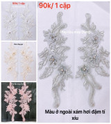 Thanh lý hoa thêu đính áo nổi