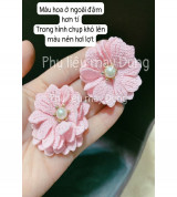 hoa vải may trang trí hoa hồng tồn kho