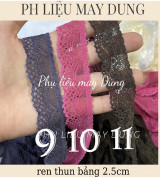 Thanh lý ren thun co dãn bảng 2.5cm- 3cm giá 3(m)