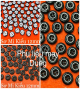 Thanh lý Nút sơmi kiểu 12mm đen