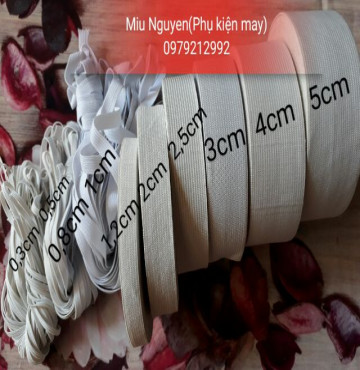 Chun quần bản 2cm cuộn 10m