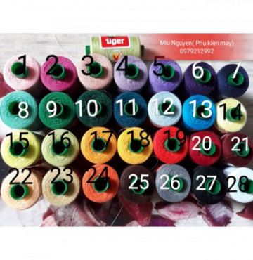 5 cuộn Chỉ may Tiger xịn 900m