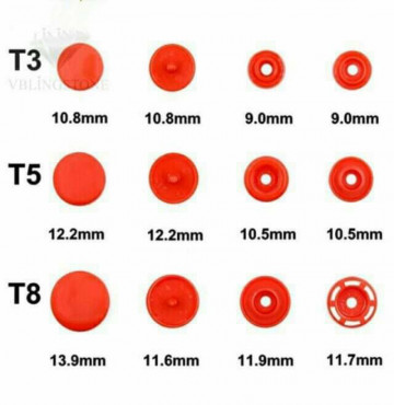 Cúc bấm nhựa T3 ( 50 cúc )