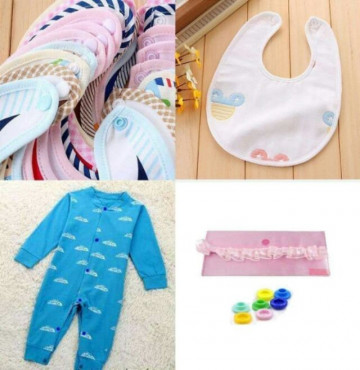 Cúc bấm nhựa 4 chi tiết T5 hiệu KAM hoặc KHN loại đẹp ( gói 20 cúc )