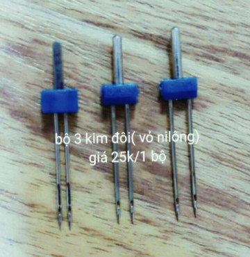 Kim đôi máy may gia đình (1 vỉ 3 kim)