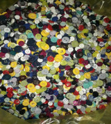 Cúc áo 1 gói khoảng 450 đến 500 cúc