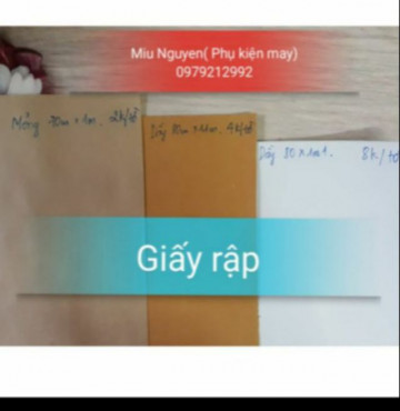 Combo 10 tờ giấy rập mỏng của Nhật