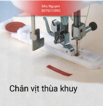 Chân vịt thùa khuy 4 bước