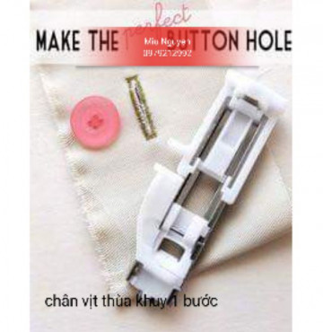 Chân vịt thùa khuy 1 bước