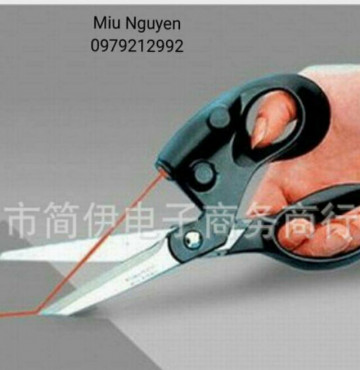 Kéo laser giúp cắt vải thẳng cho người mới tập cắt may