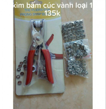 Kìm bấm cúc sắt( cúc vành) (không kèm cúc ạ)