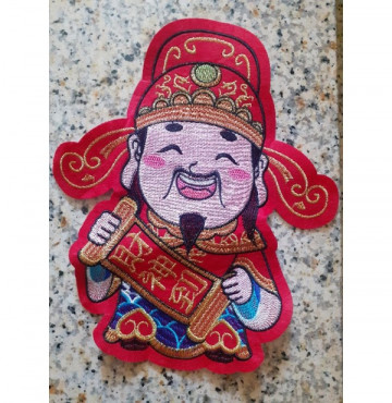 Hình thêu ông Thần Tài